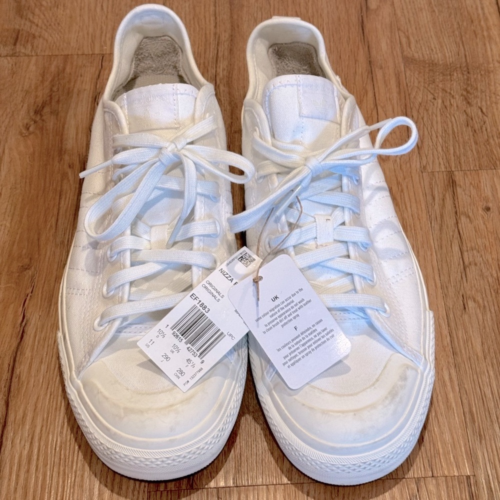 Adidas Nizza White Low-Top Sneakers